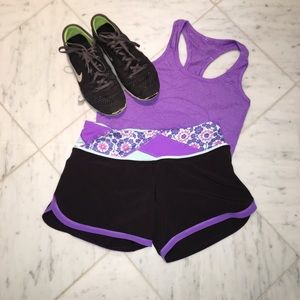 Size 4 Purple Lululemon Shorts